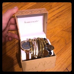 Francesca's watch & bracelet set